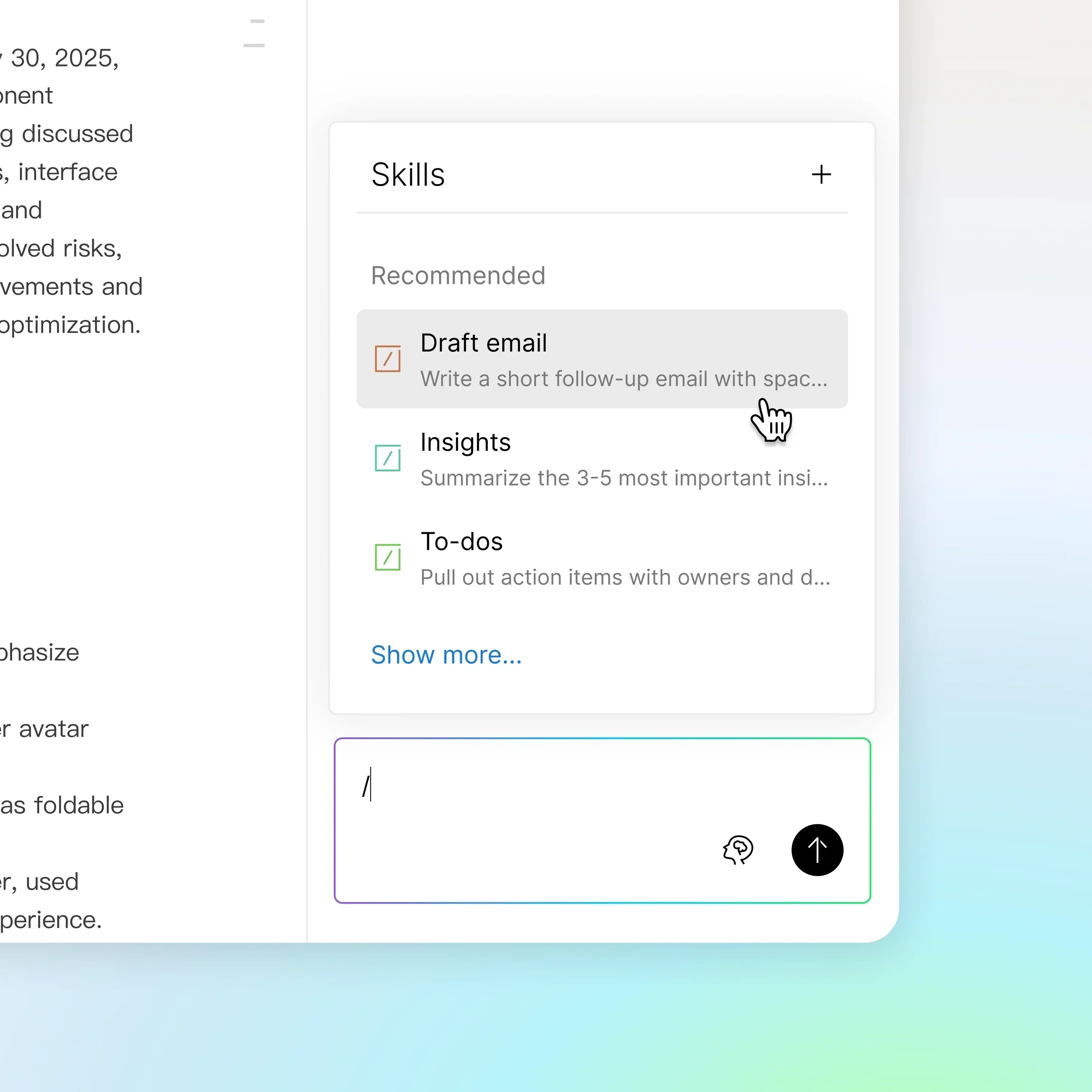 Introduzione di Competenze: trasforma i tuoi prompt ricorrenti in azioni IA immediate