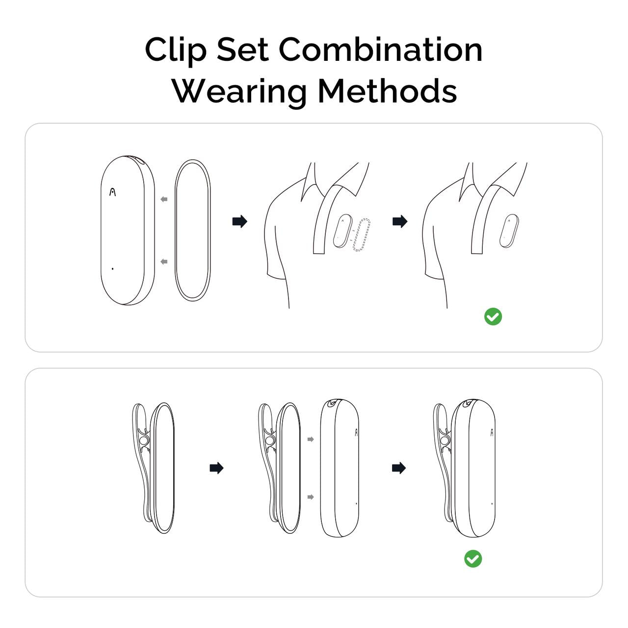 PLAUD NotePin Clip & Spilla Magnetica