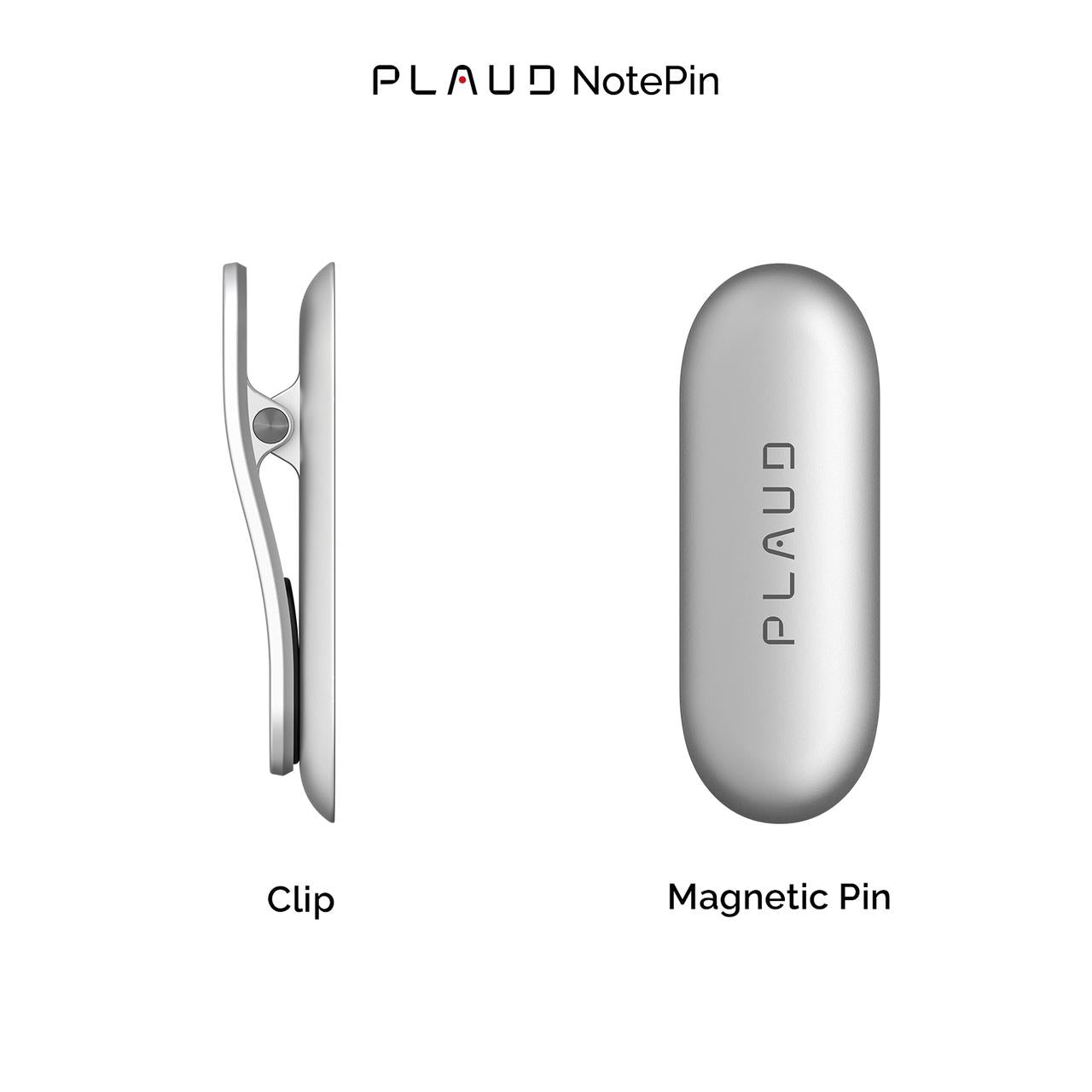 PLAUD NotePin Clip & Spilla Magnetica