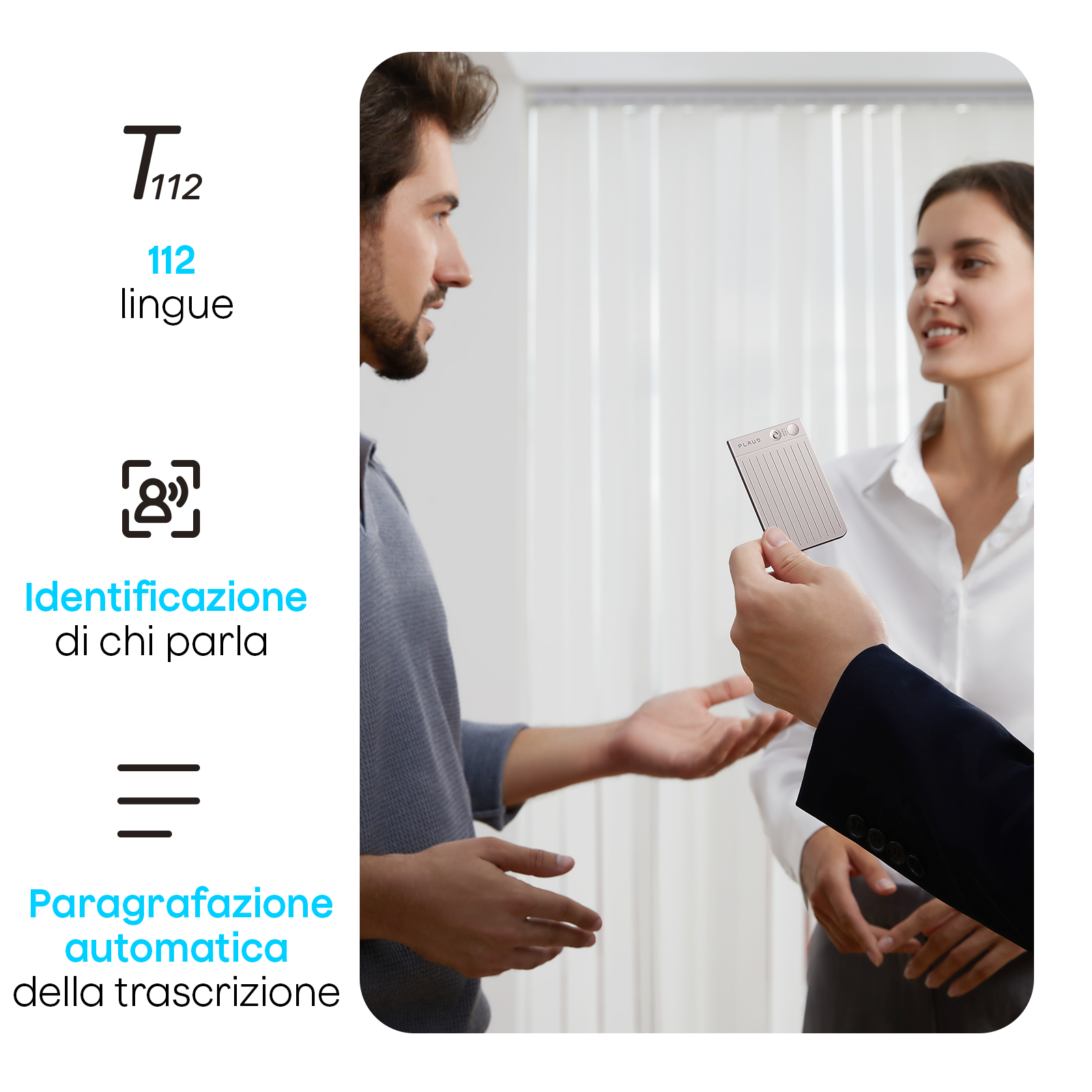 Plaud Note e Piano Annuale Illimitato AI