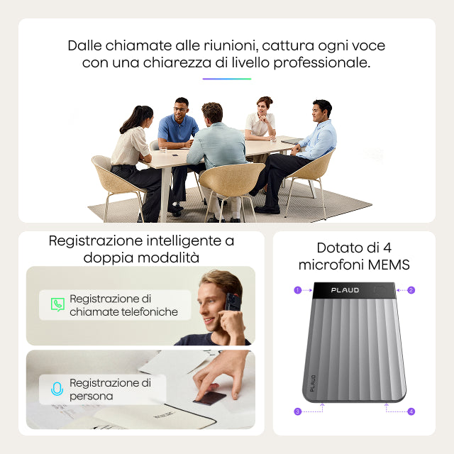 Plaud Note Pro & Piano Annuale Illimitato
