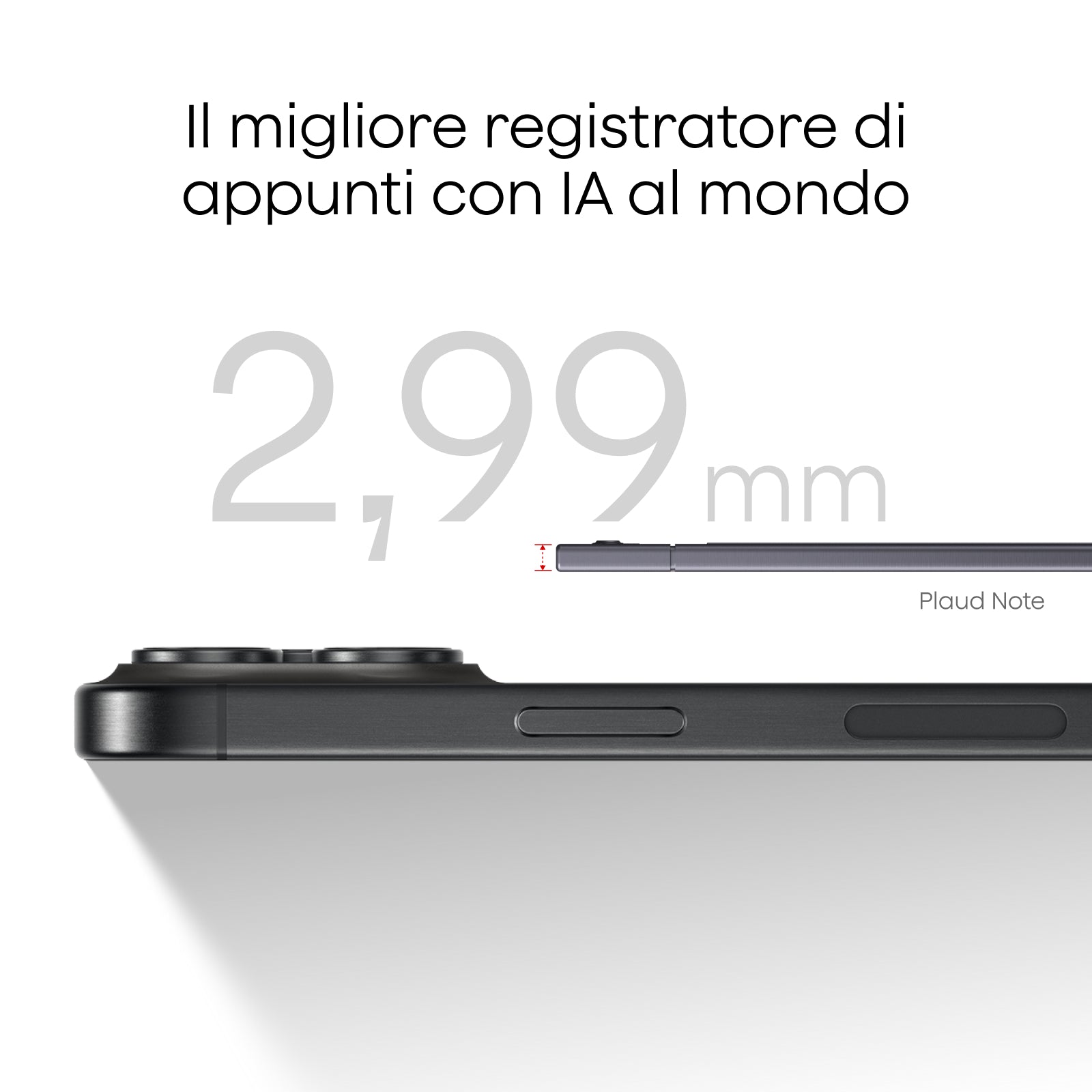 Plaud Note e Piano Annuale Illimitato AI