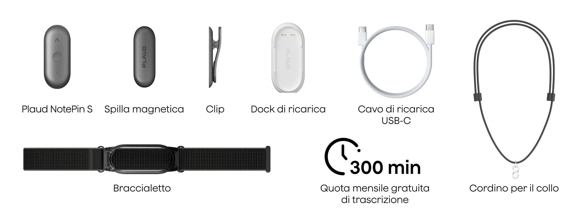 Plaud NotePin S e Piano Annuale Illimitato AI