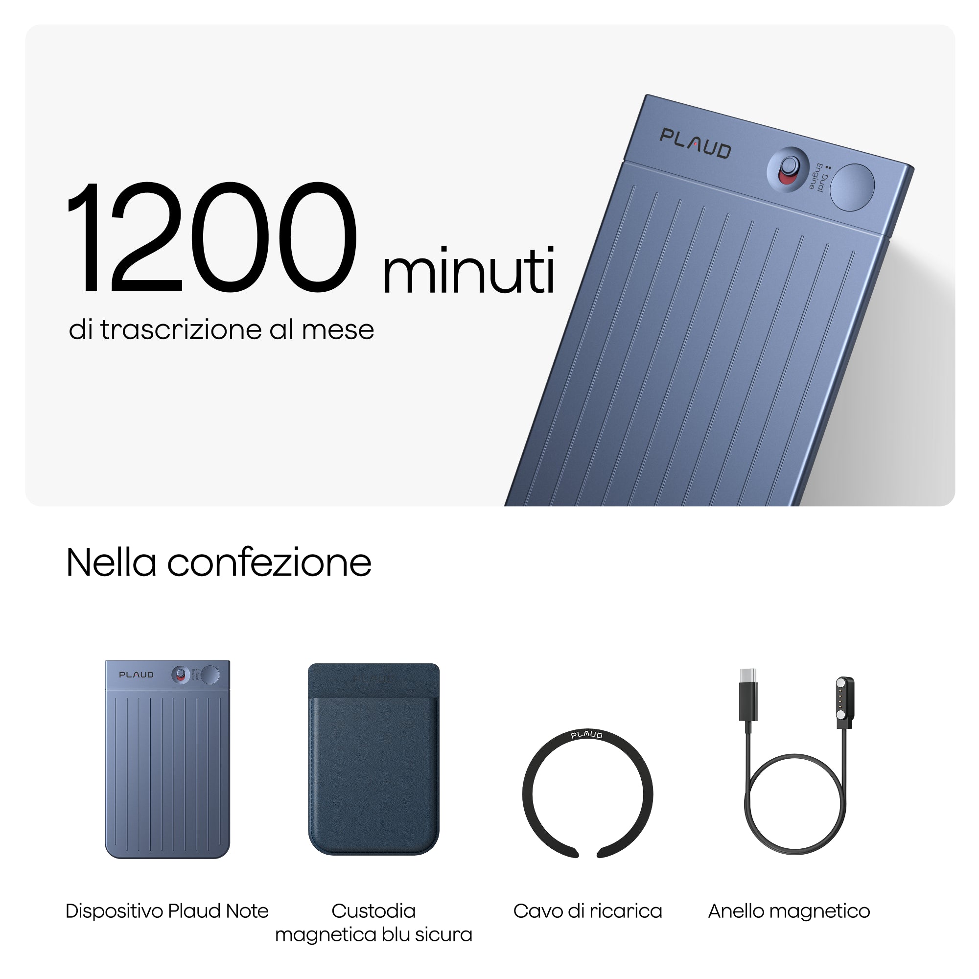 Plaud Note e Pro Piano IA Annuale