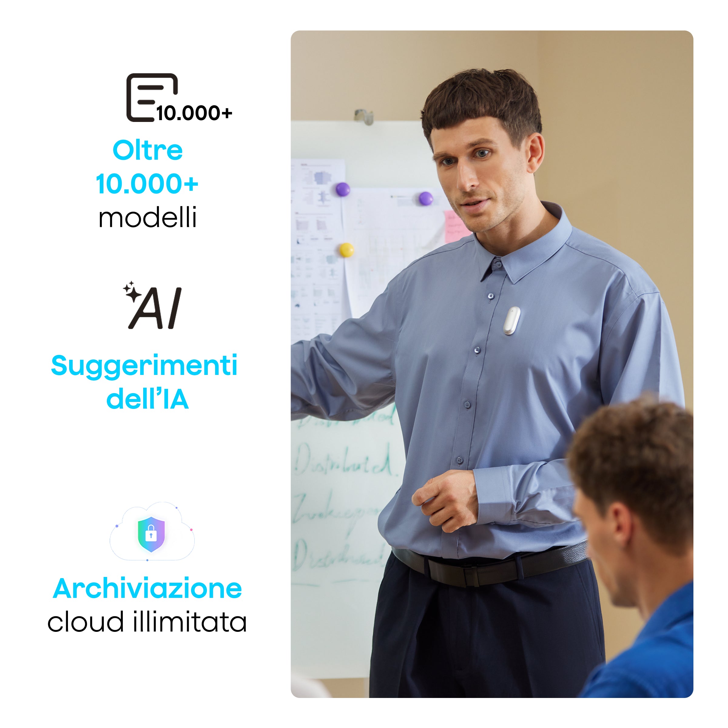 Plaud NotePin - Notetaker IA Indossabile