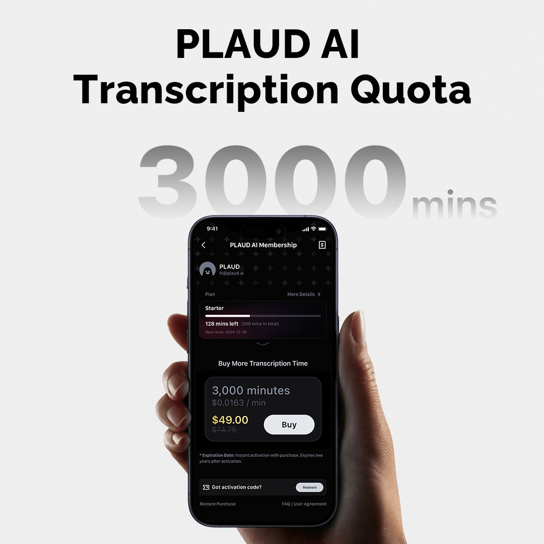 Quota di trascrizione PLAUD AI