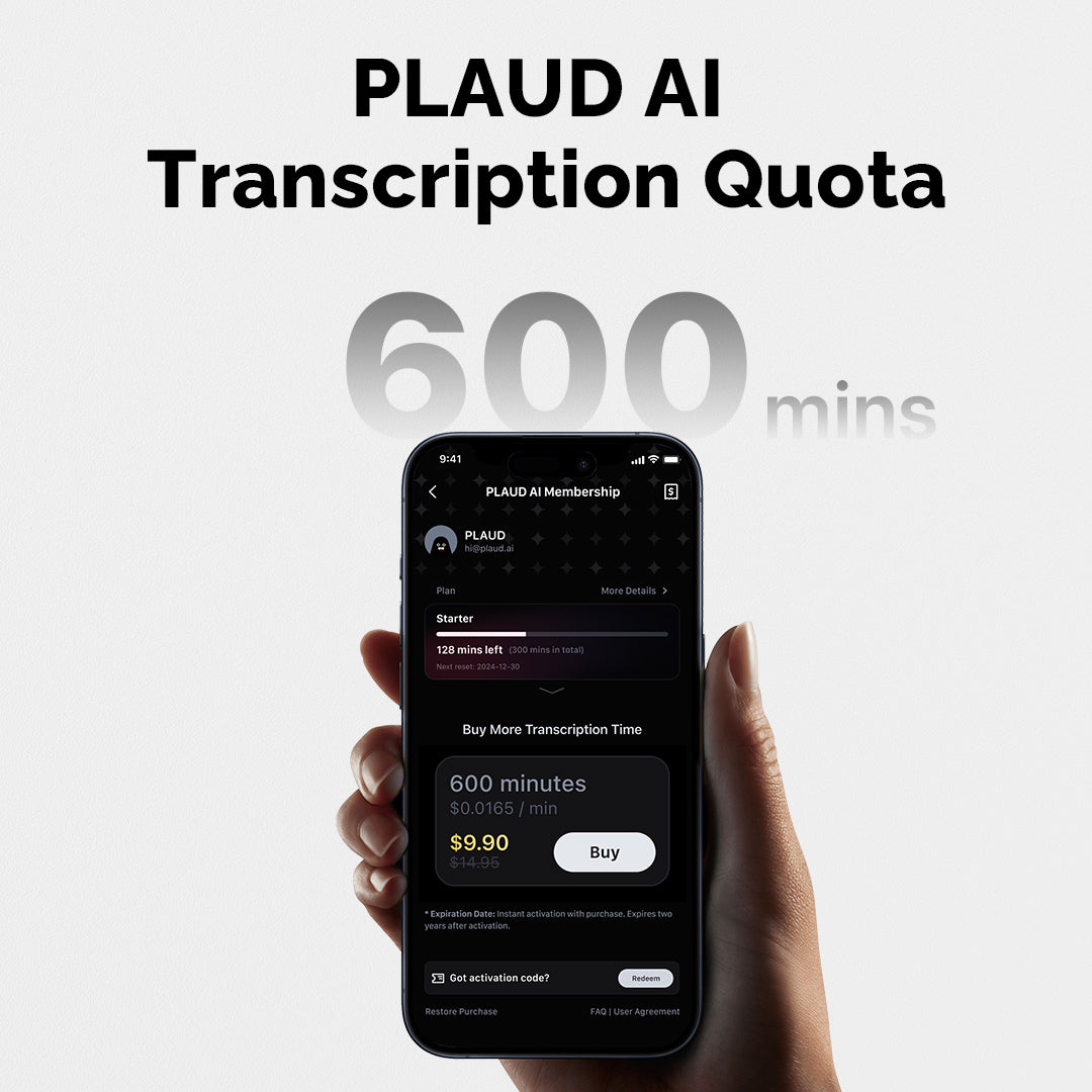 Quota di trascrizione PLAUD AI