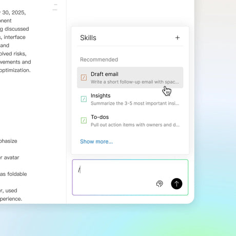 Introduzione di Competenze: trasforma i tuoi prompt ricorrenti in azioni IA immediate