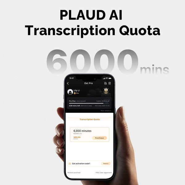 Quota di trascrizione PLAUD AI