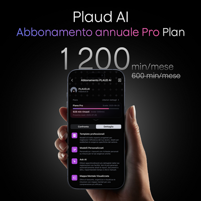 Abbonamento Annuale Pro Plaud AI