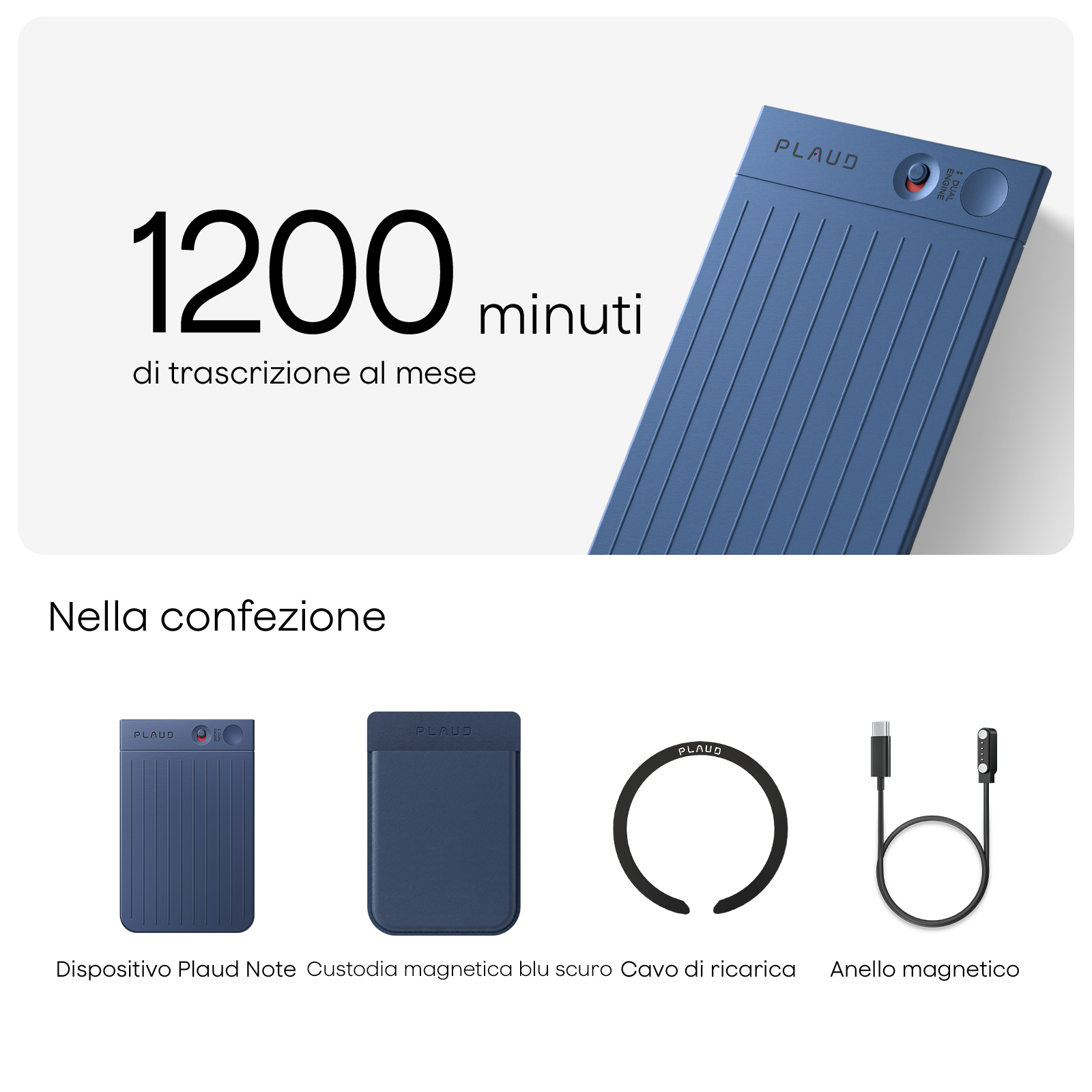 Plaud Note e Pro Piano IA Annuale