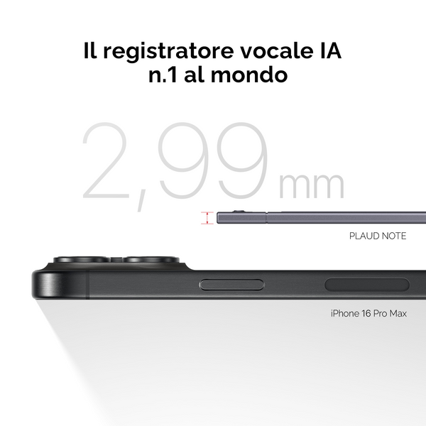 PLAUD NOTE e Piano annuale illimitato
