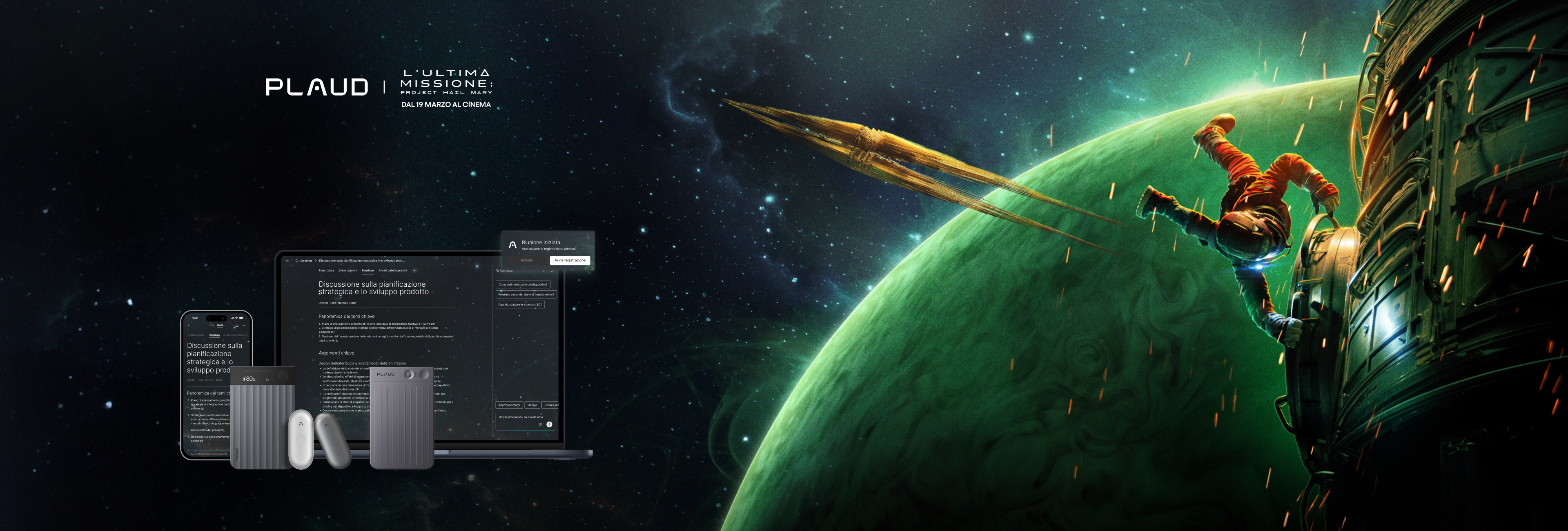 <br><div class="header-content">
  <div class="text">
    Plaud. Sempre al tuo fianco, in ogni missione.
  </div>
</div>

<style>
.header-content {
  text-align: left;
}
</style>