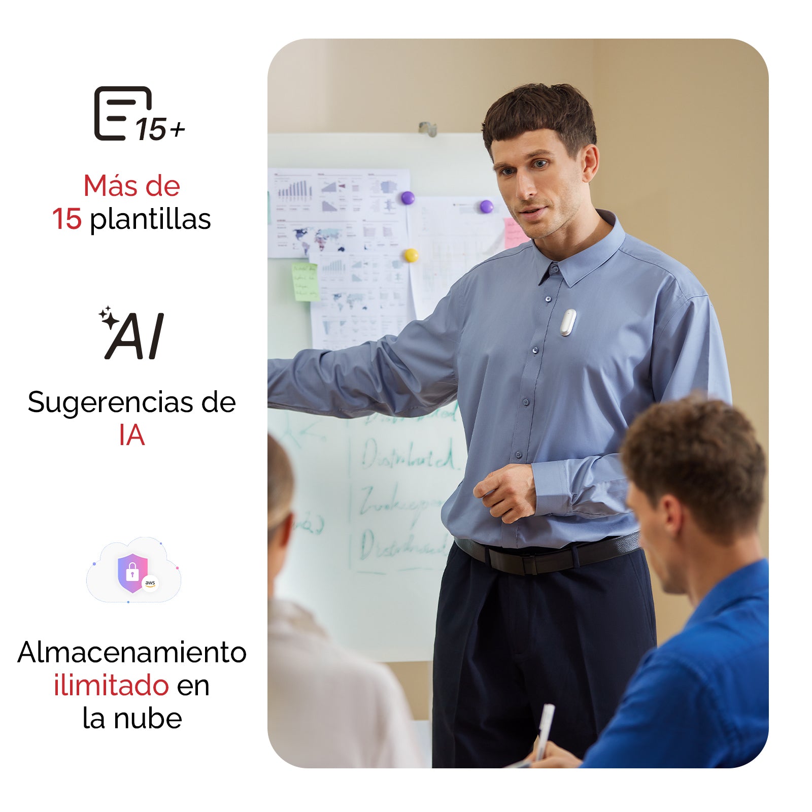 PLAUD NotePin e Pro Piano IA annuale