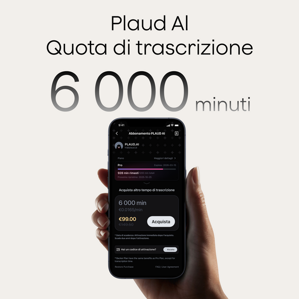 Quota di Trascrizione Plaud AI