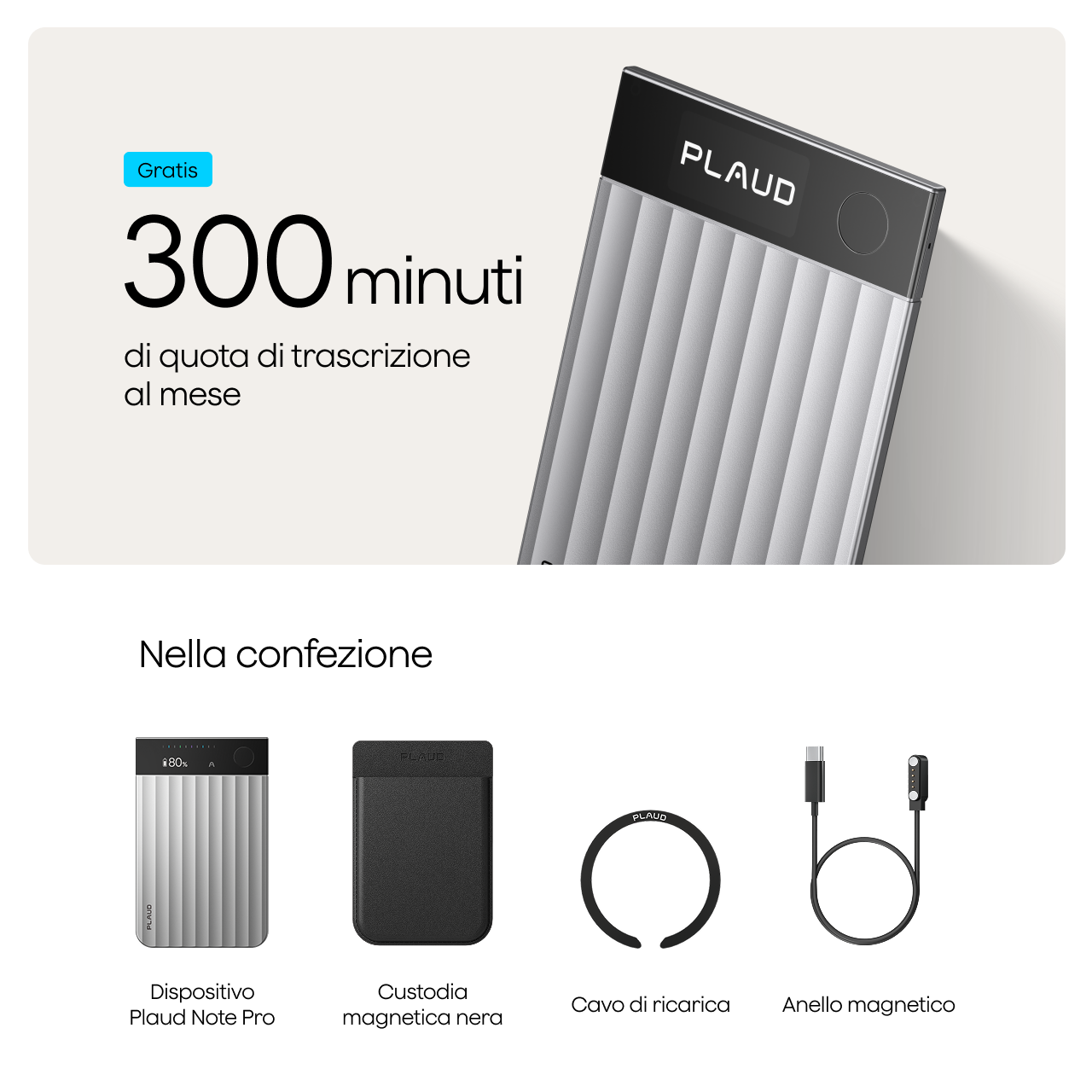 Pre-ordine | Plaud Note Pro con Custodia Magnetica gratuita
