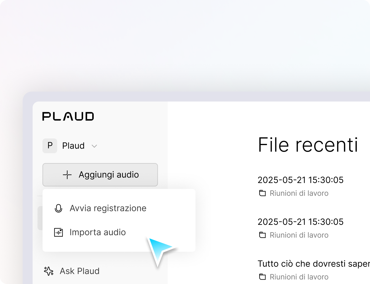 File audio?