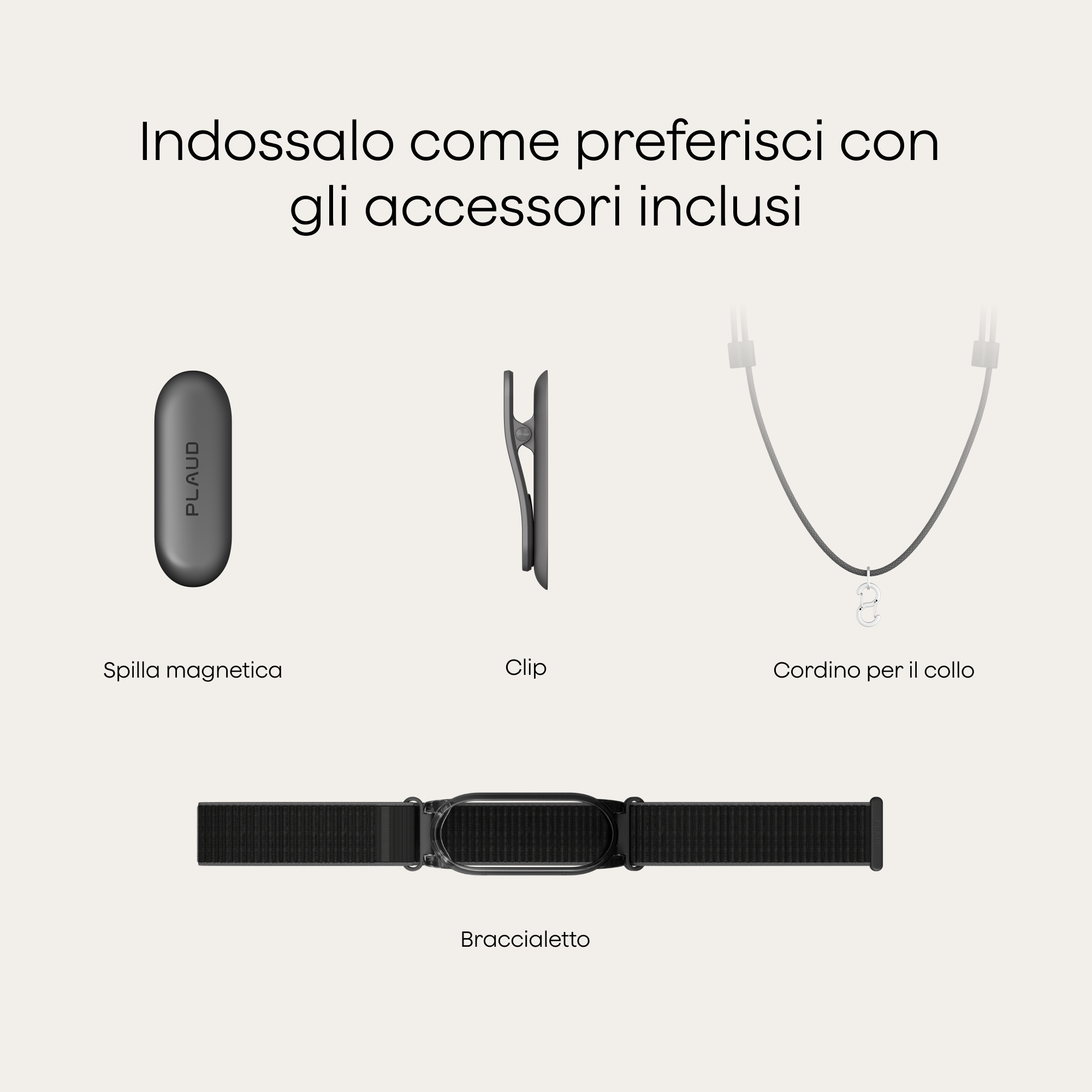 Contenuto della confezione Plaud NotePin S