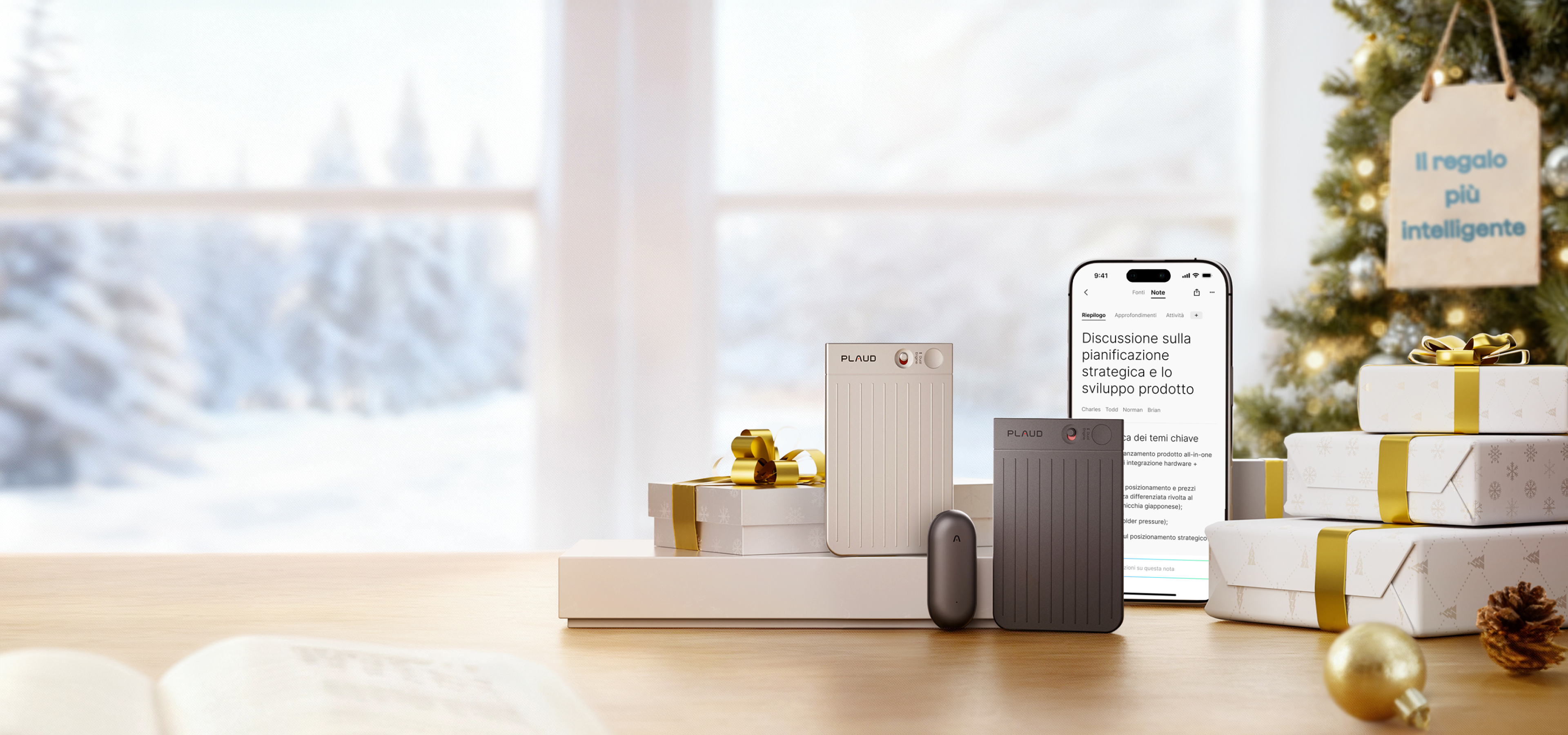 <style>
    .banner-xmas .line1, .banner-xmas .line3 {
        font-weight: 400;
        font-size: 26px;
        line-height: 1.3;
        color: #000000;
    }
    .banner-xmas .line2 {
        font-weight: 600;
        font-size: 52px;
        line-height: 1;
        color: #000000;
    }
    .banner-xmas .line2 span {
        font-size: 72px;
        line-height: 1;
        letter-spacing: -0.02em;
        background: linear-gradient(110.16deg, #3FF673 -11.92%, #30A4FE 40.51%, #9055ED 92.95%);
        -webkit-background-clip: text;
        -webkit-text-fill-color: transparent;
        background-clip: text;
        text-fill-color: transparent;
    }
    @media screen and (max-width: 1600px) {
        .banner-xmas .line1, .banner-xmas .line3 {
            font-size: 26px;
        }
        .banner-xmas .line2 {
            font-size: 49px;
        }
        .banner-xmas .line2 span {
            font-size: 92px;
        }
    }
    @media screen and (max-width: 768px) {
        .banner-xmas .line1, .banner-xmas .line3 {
            font-size: 24px;
        }
        .banner-xmas .line2 {
            font-size: 40px;
        }
        .banner-xmas .line2 span {
            font-size: 64px;
        }
    }
</style>
<div class="banner-xmas">
    <p class="line1">Saldi di Natale</p>
    <p class="line2">FINO AL <span>15%</span> DI SCONTO</p>
    <p class="line3">Ottimizza i tuoi appunti con Plaud</p>
</div>