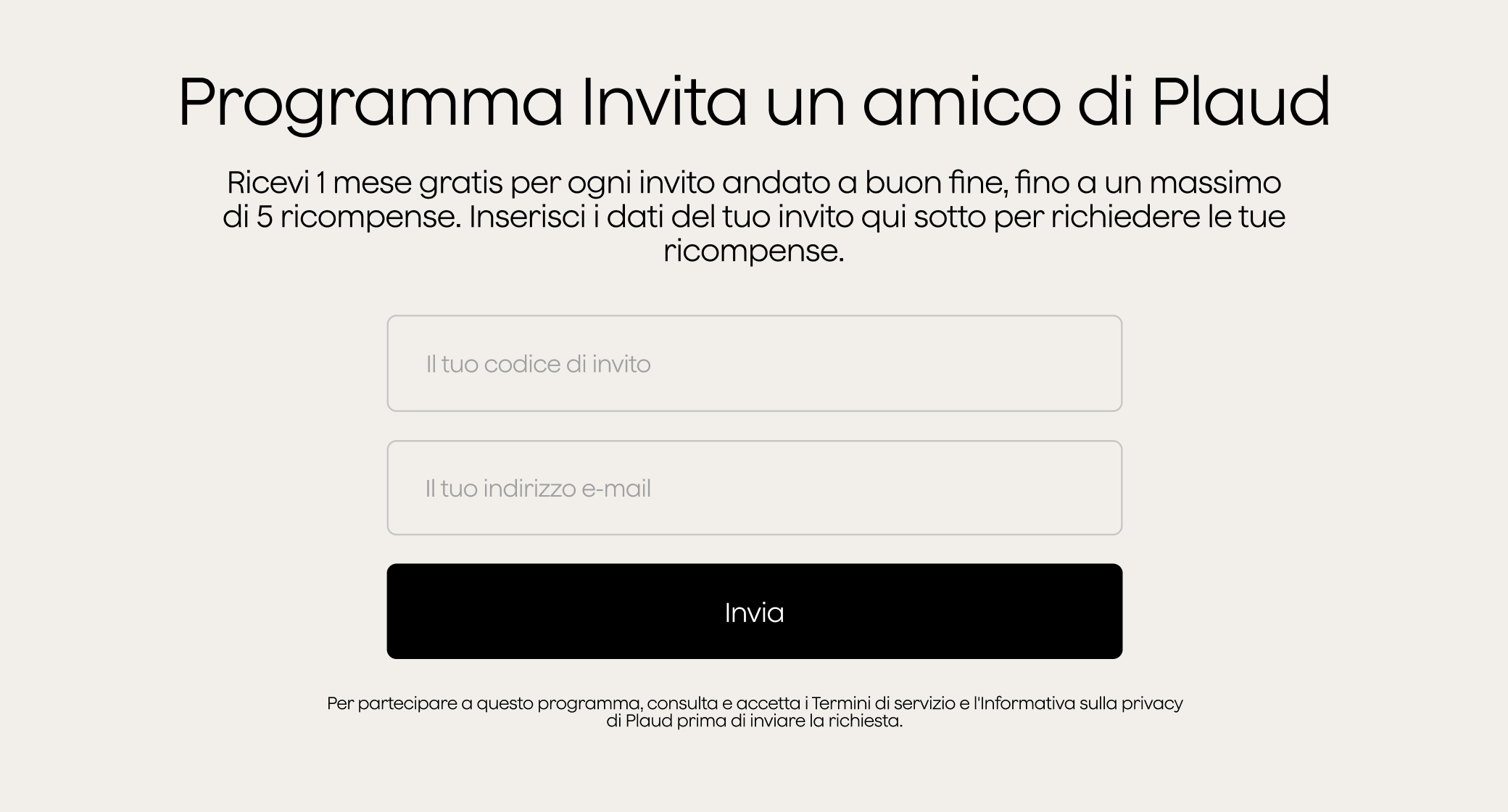 Richiedi le ricompense