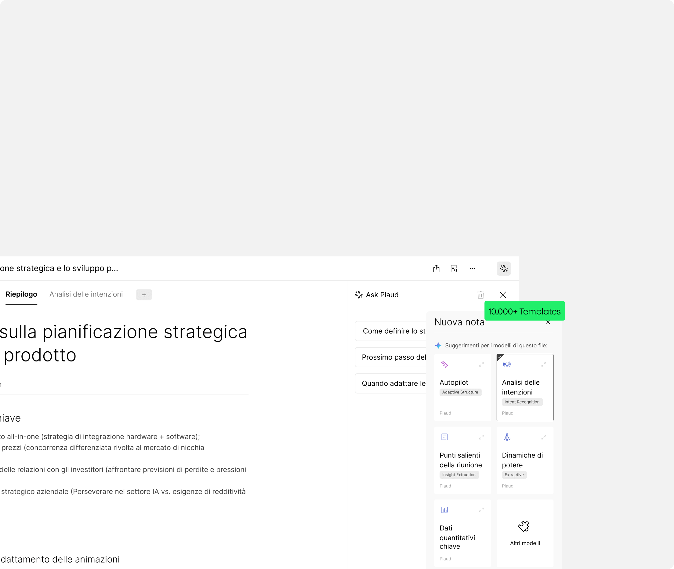 Riepiloghi professionali