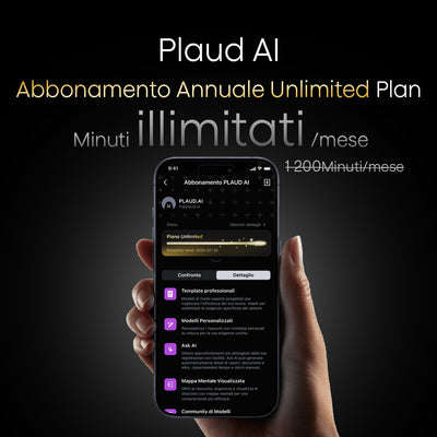 Abbonamento Annuale Illimitato Plaud AI