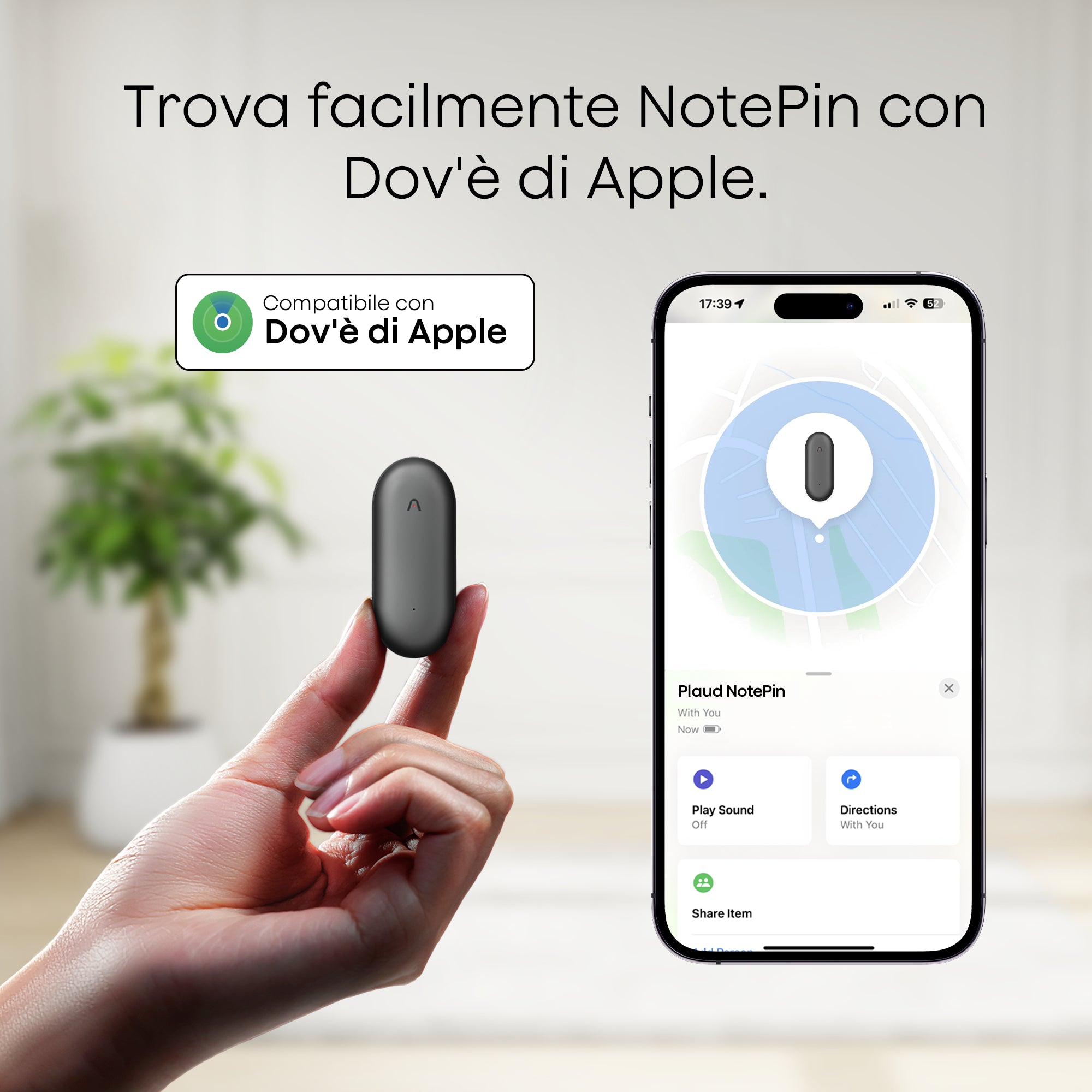 Plaud NotePin e 2 Piano Annuale Illimitato AI
